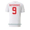 Camiseta de fútbol Suiza Haris Seferovic 9 Segunda Equipación Mundial 2022 - Hombre